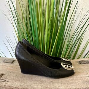 Tory Burch Sally 2 Peep Toe Wedges